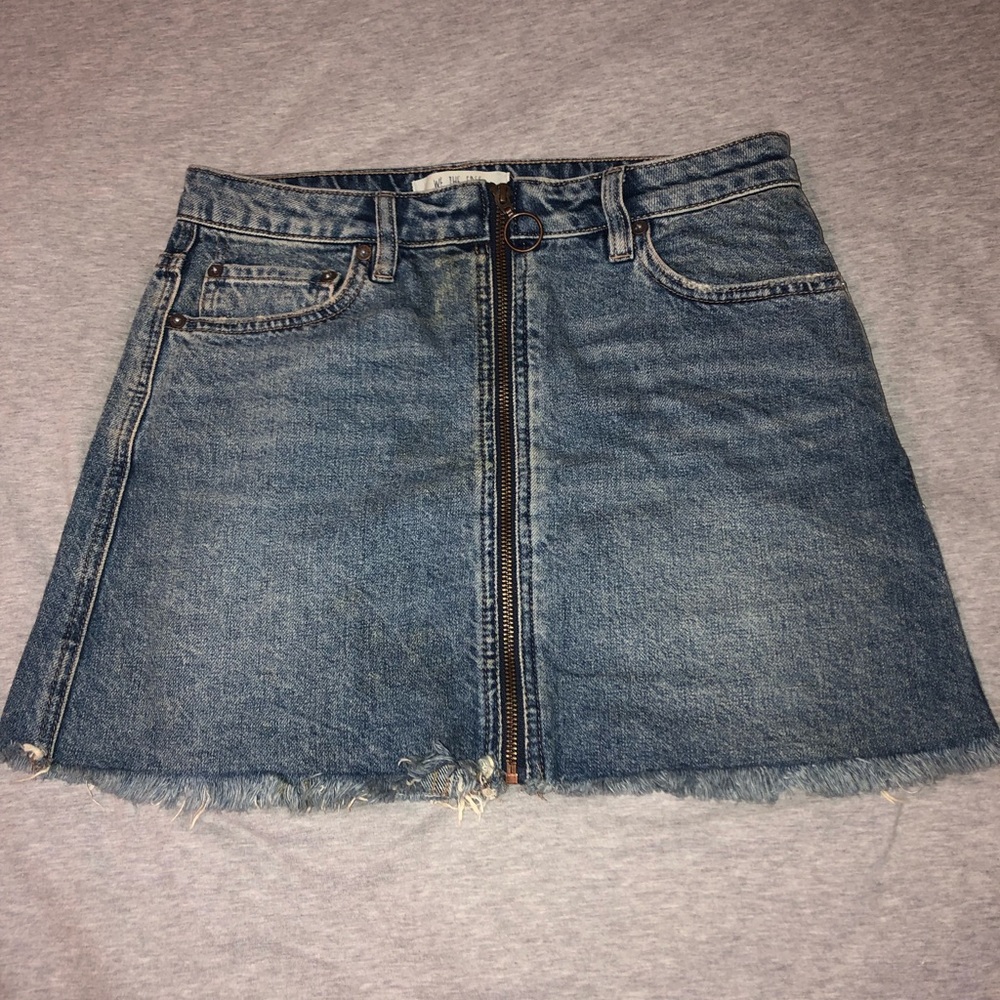 Free People Jean Skirt